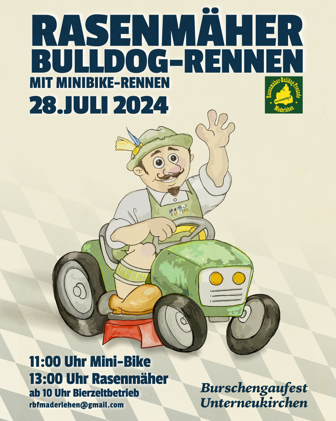 Rasenmäherbulldog-Rennen